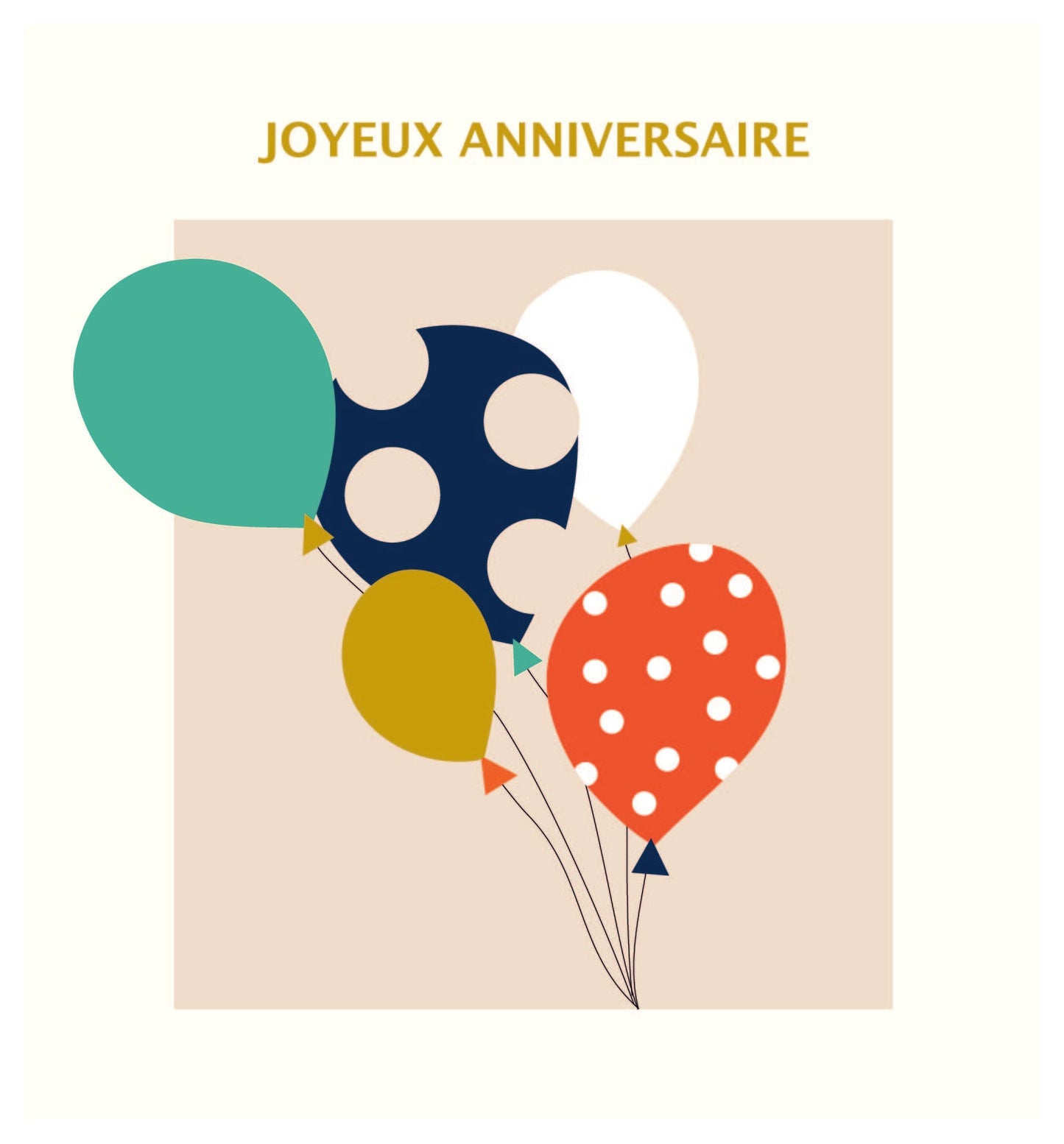 Framed - birthday balloons