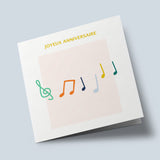 Framed - notes de musique d'anniversaire