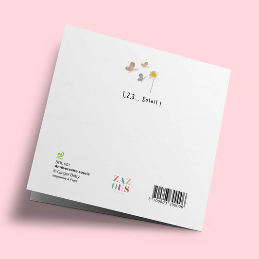 1 2 3  Soleil - Souris et mure, anniversaire