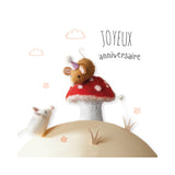 1 2 3 Sun - Mouse on the mushroom, birthday