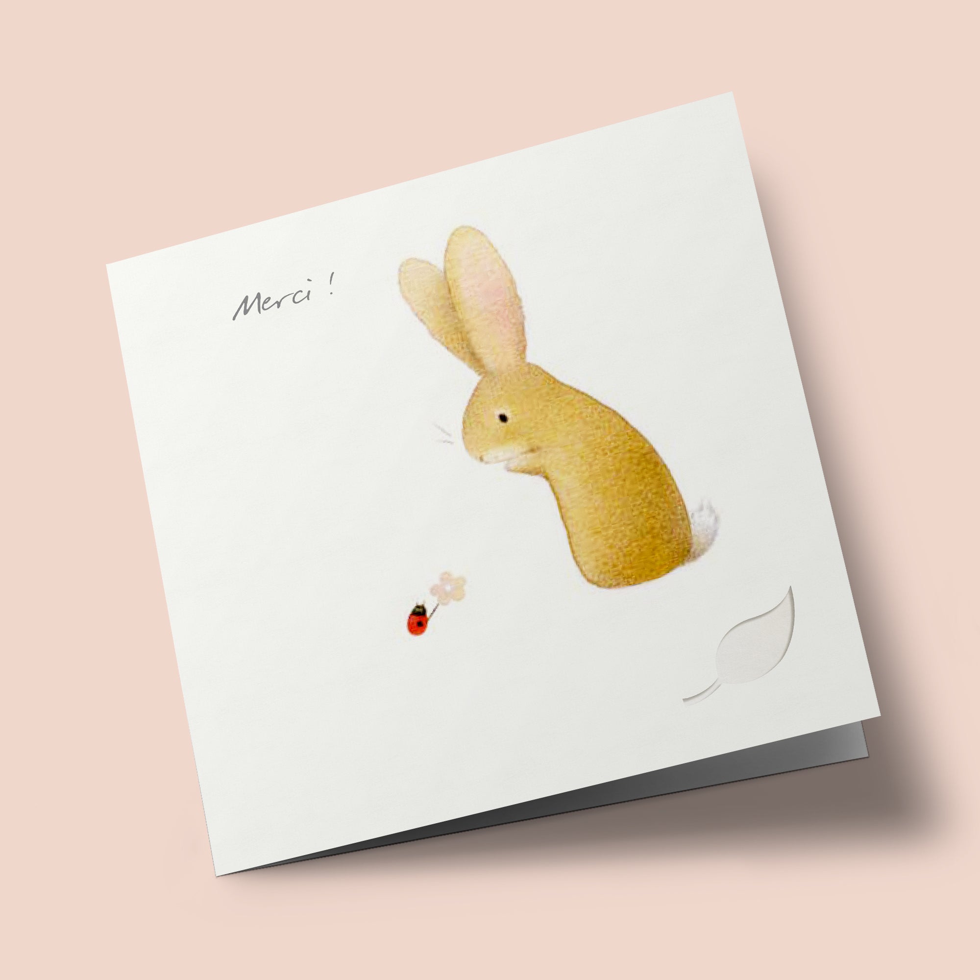 Owl's Nest - "Merci !" - lapin et coccinelle