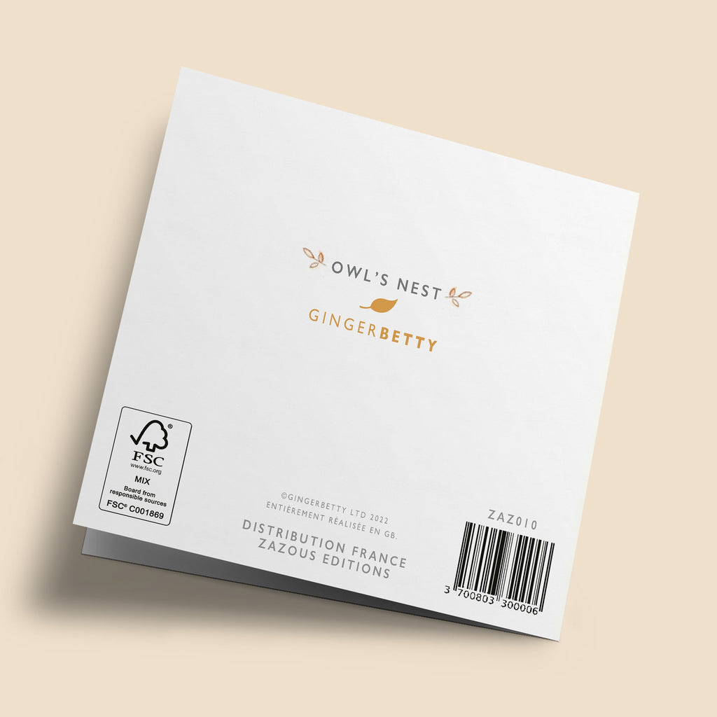 Owl's Nest - "Joyeux anniversaire" - Souris volant avec des ballons