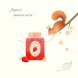 Owl's Nest - "Joyeux anniversaire!" - Ecureuil et confiture de fraise