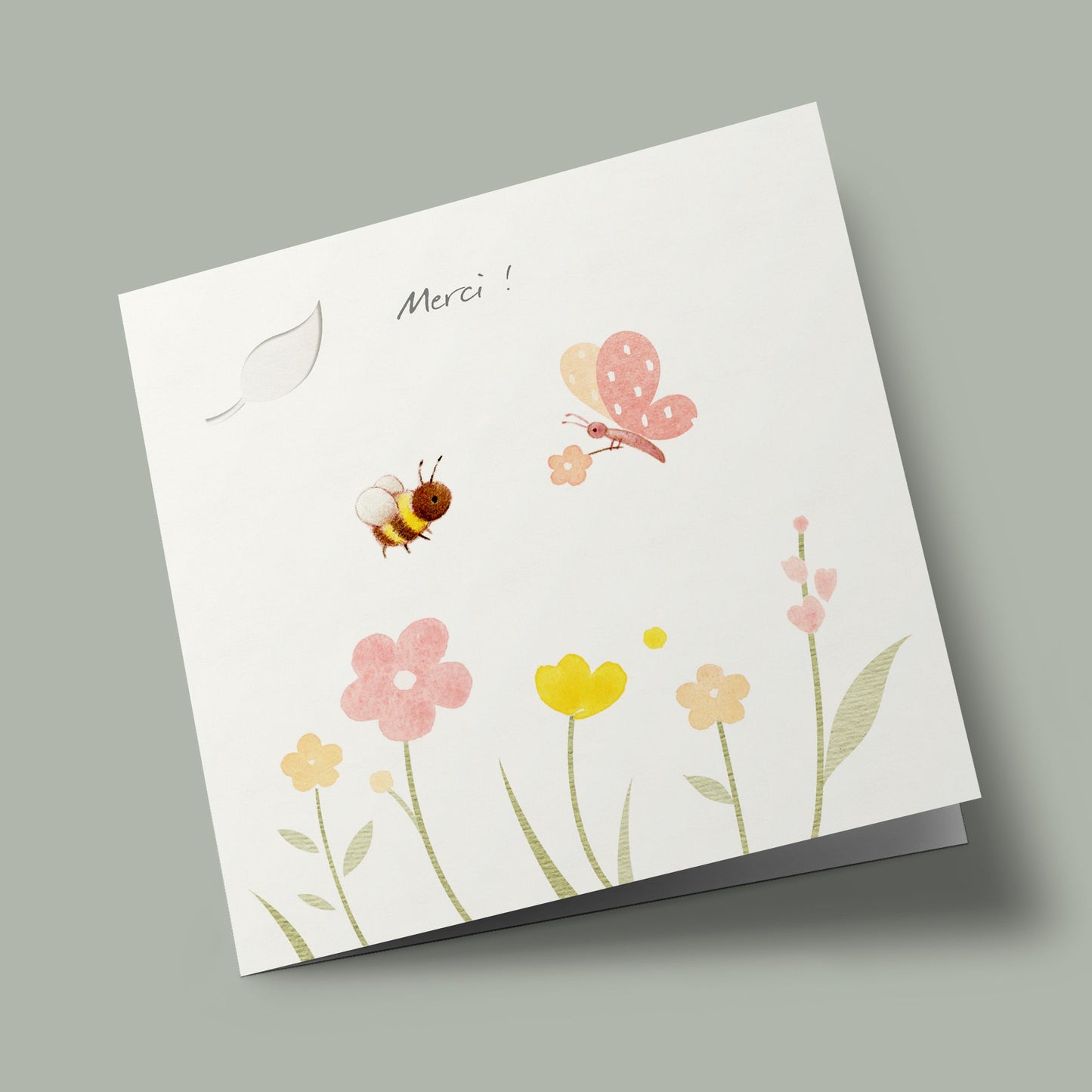 Owl's Nest - "Merci !" - Bee and butterfly