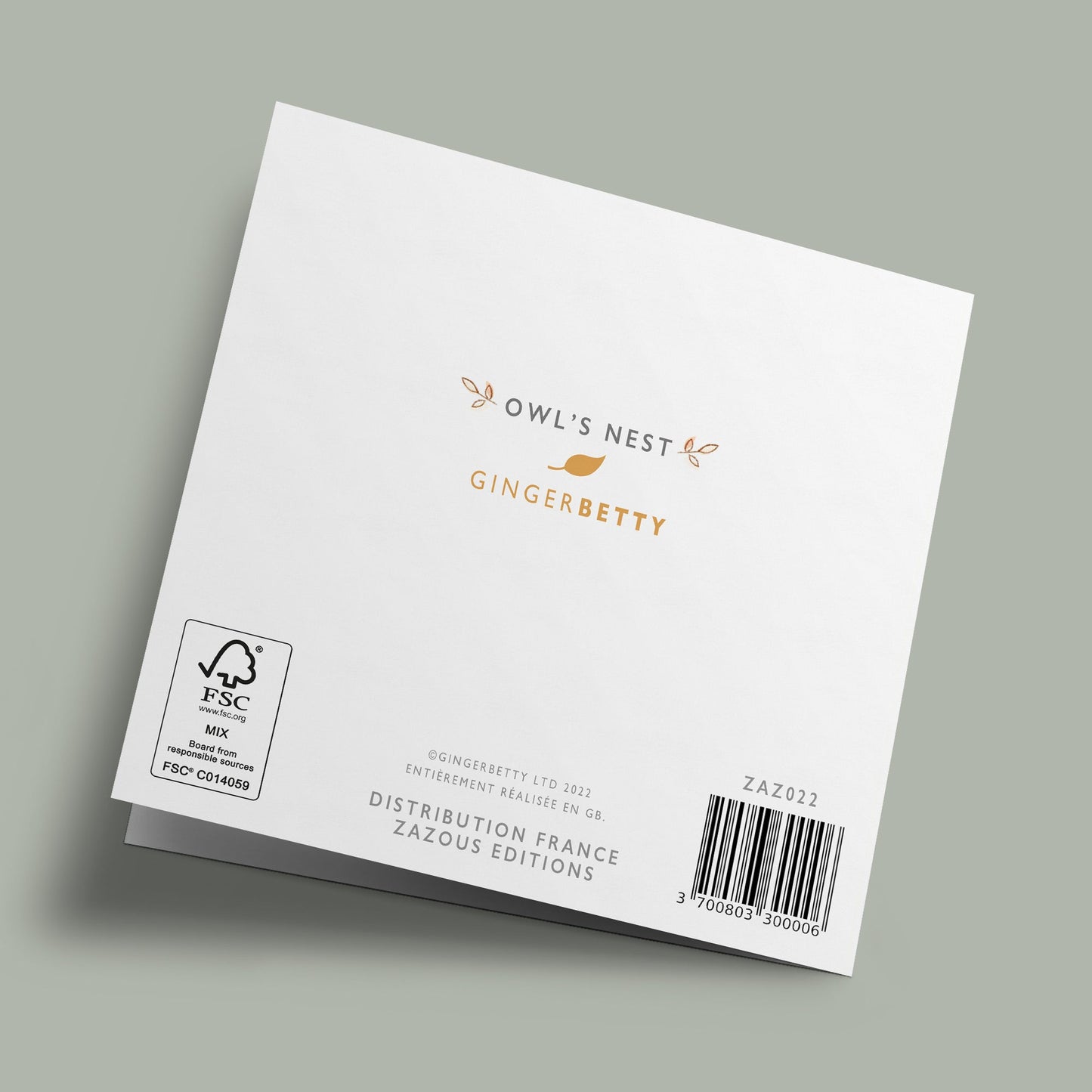 Owl's Nest - "Merci !" - Bee and butterfly