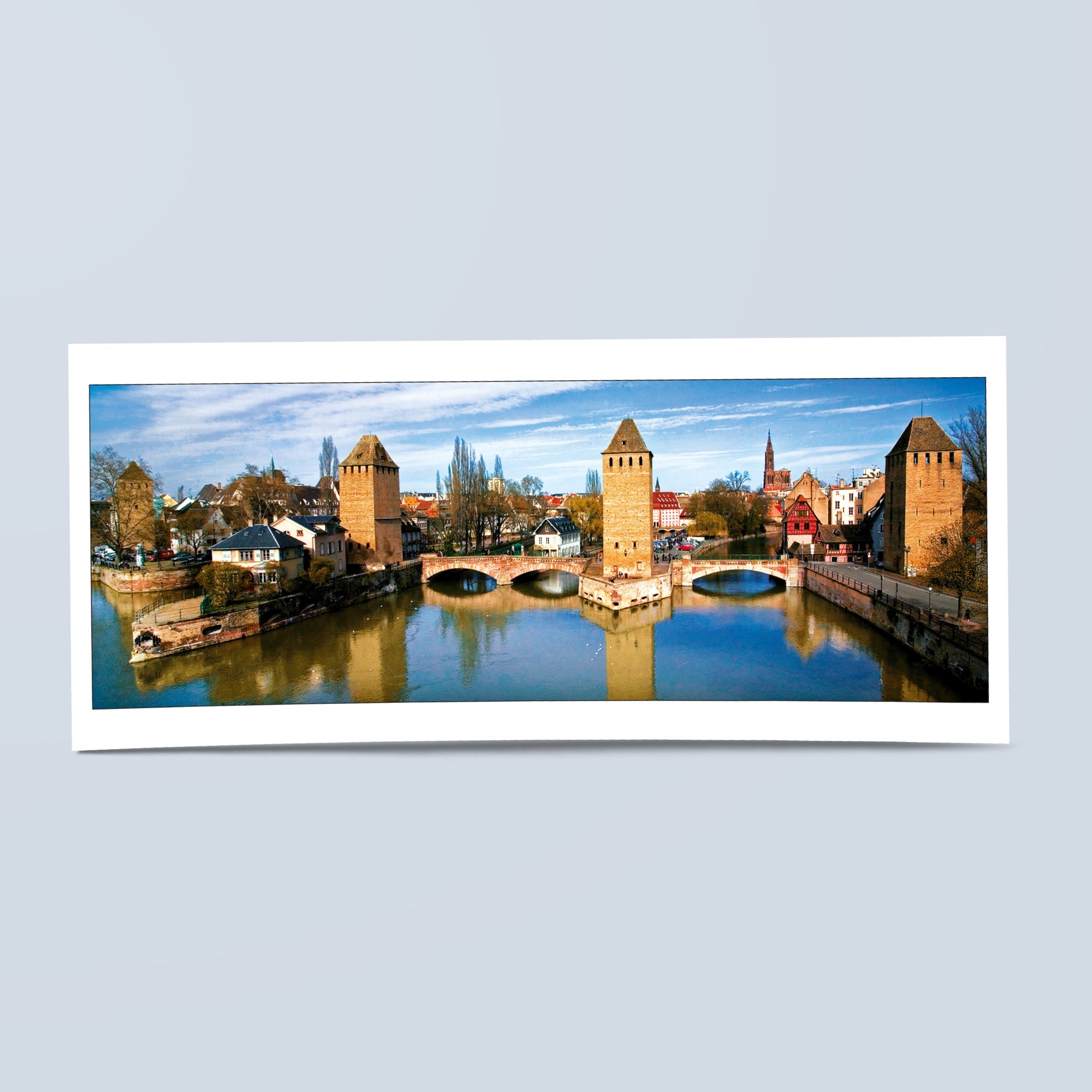Panoramic card - Strasbourg, the covered bridges