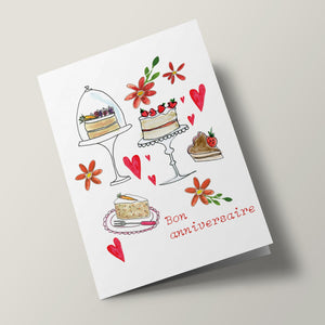 Carte à planter - Gâteaux d'anniversaire