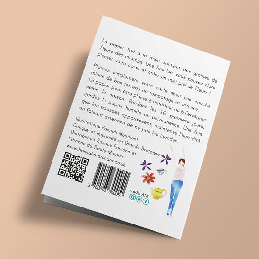 Carte à planter - "Félicitations" - Gâteau de mariage