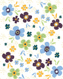 Blue and Green Spring Flowers - Plantable Card