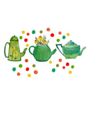 Carte à planter - Théières vertes et pois