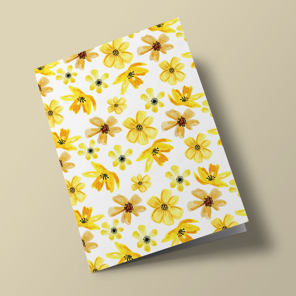 Carte à planter - Fleurs jaune