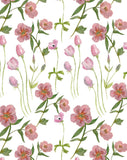 Fleurs rose - carte à planter