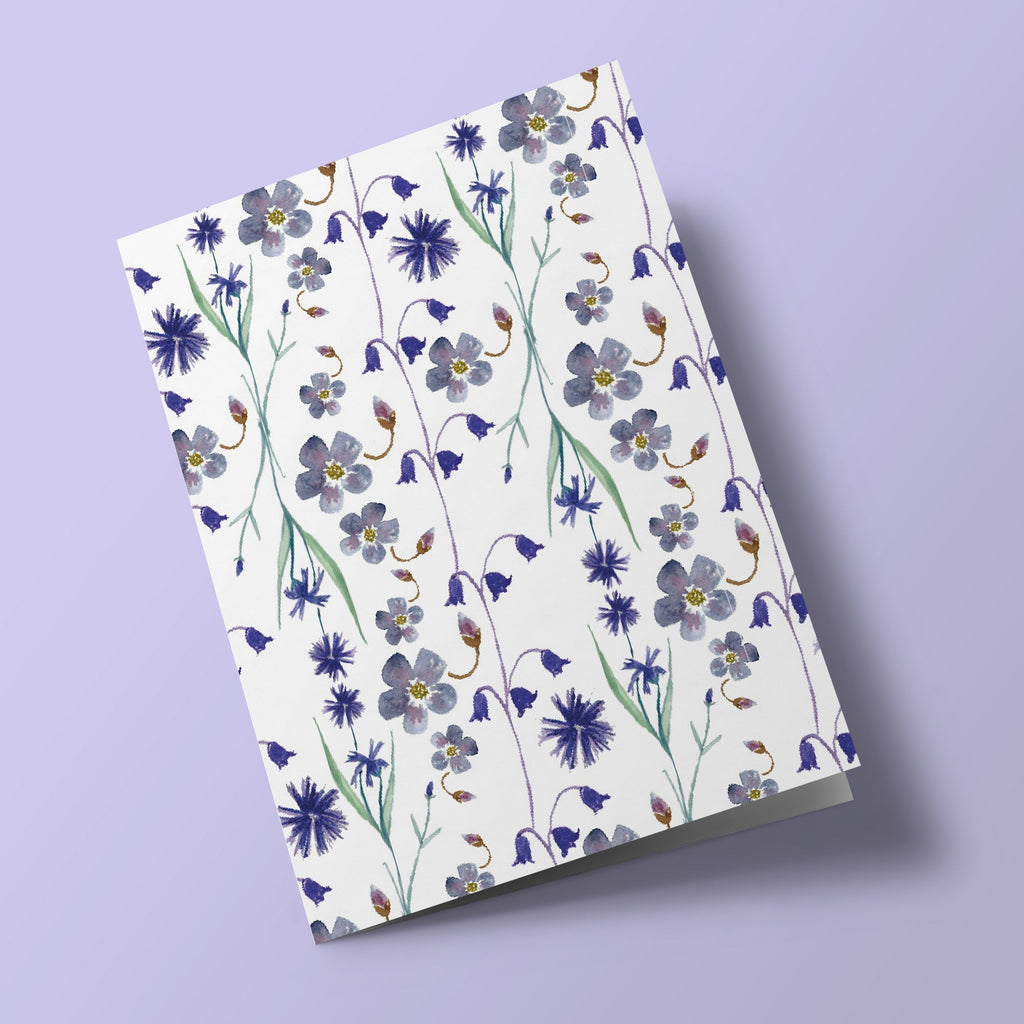 Purple Flowers - Plantable Card