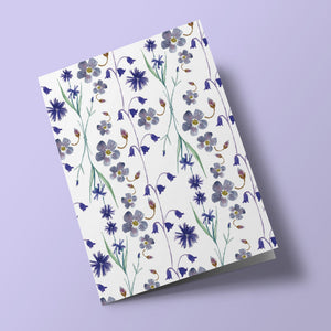 Purple Flowers - Plantable Card