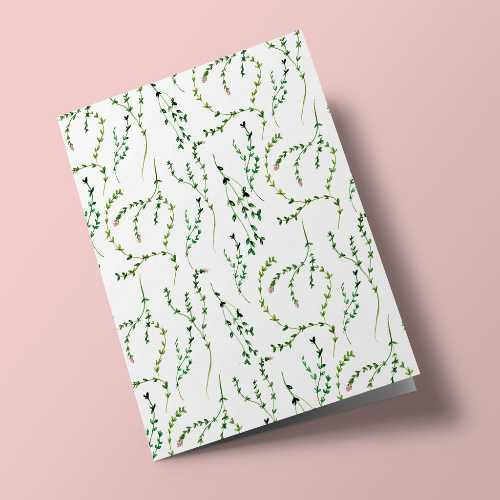 Branches et feuillages - carte à planter