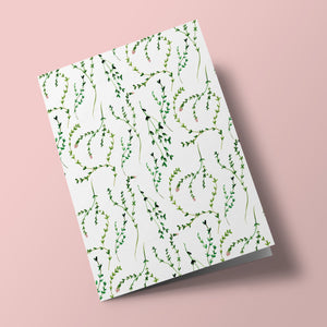 Branches et feuillages - carte à planter