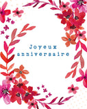 Carte à planter - Anniversaire - Fleurs vives