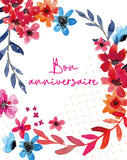 Carte à planter - Anniversaire - Fleurs vives