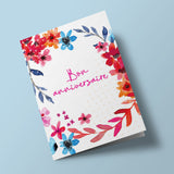 Carte à planter - Anniversaire - Fleurs vives