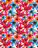Carte à planter - Fleurs rouges, oranges et bleues