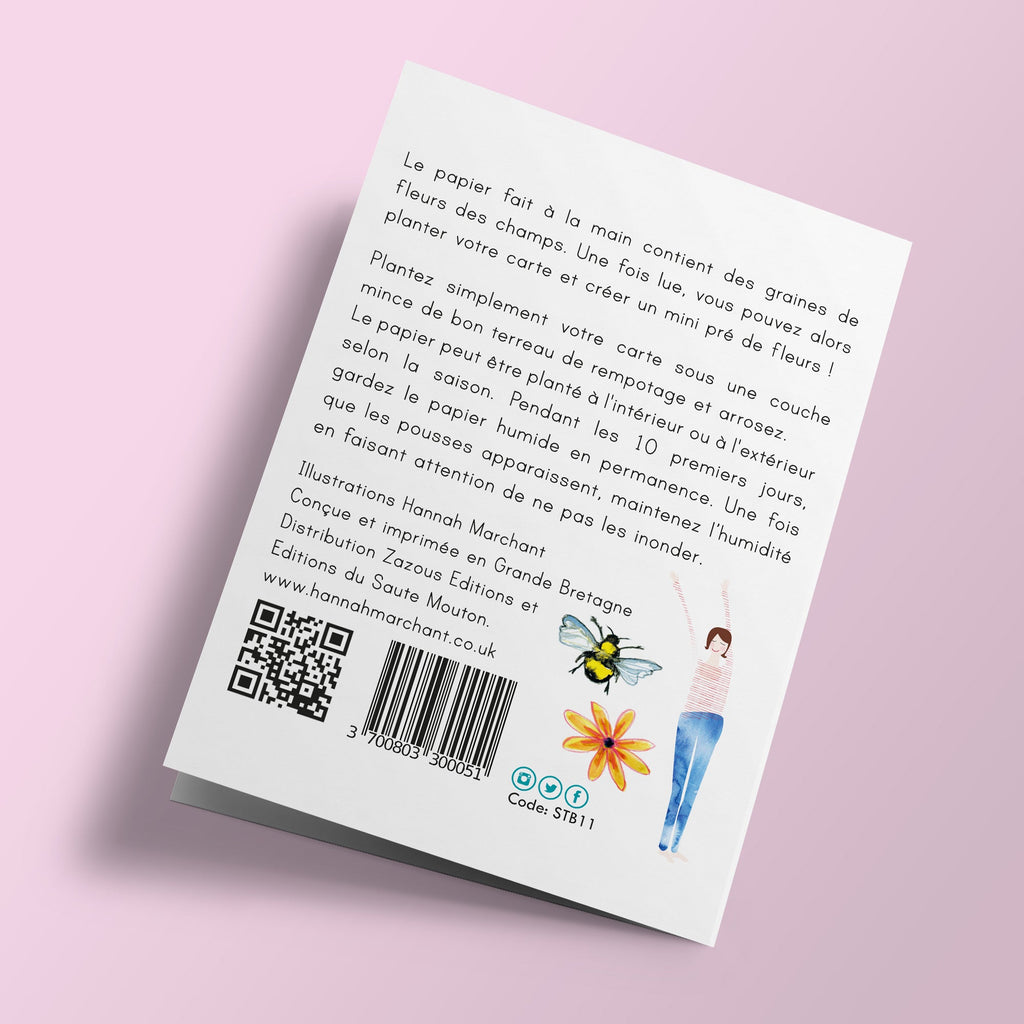 Bizz d'anniversaire - carte à planter