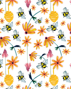 Bees, Nests and Flowers - Plantable Card
