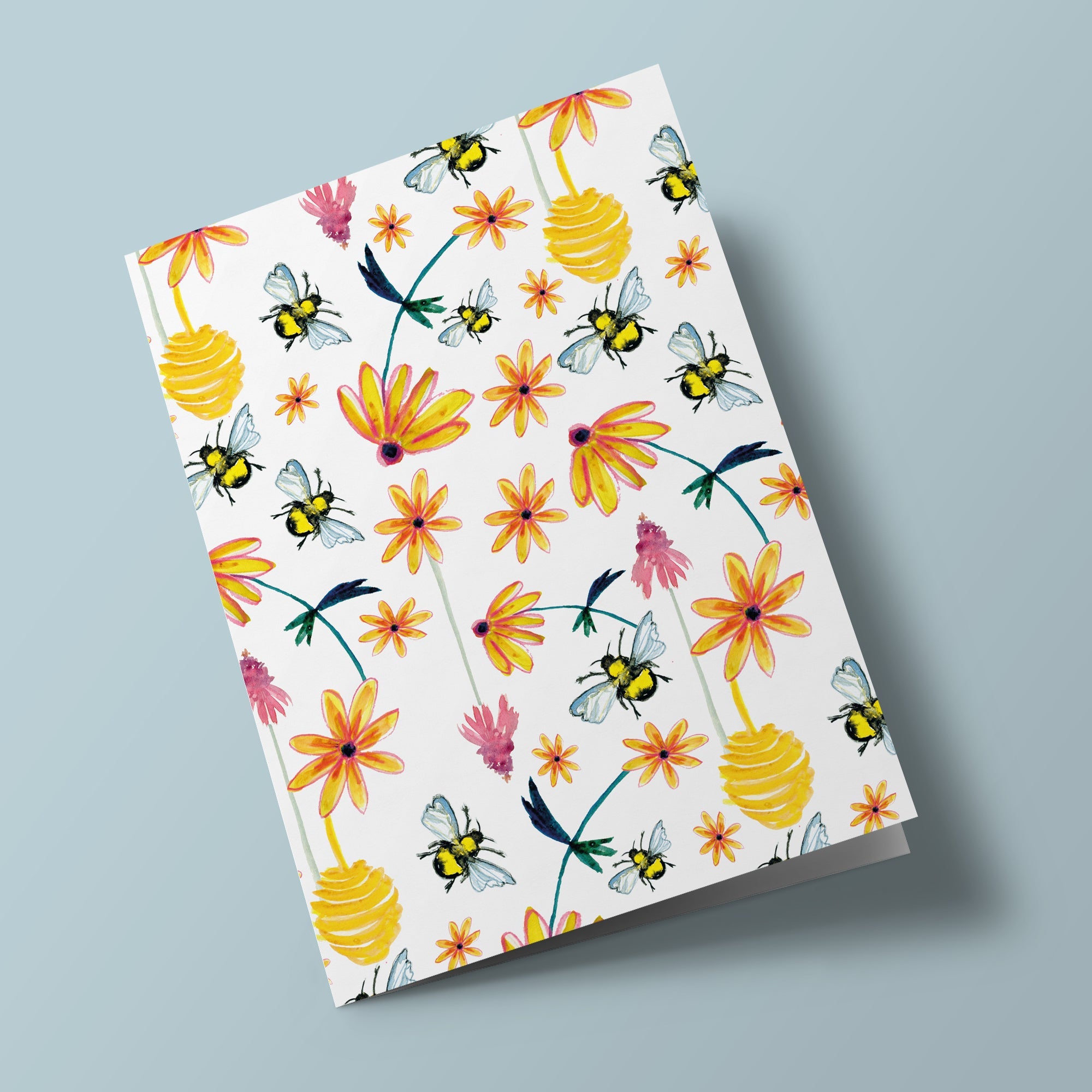 Bees, Nests and Flowers - Plantable Card