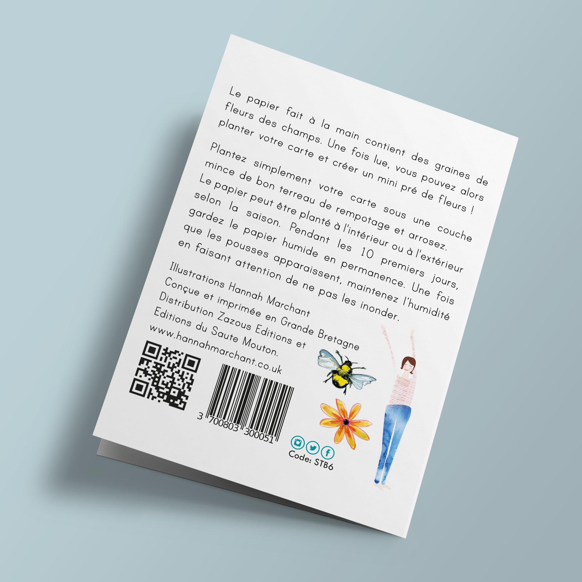Bees, Nests and Flowers - Plantable Card