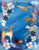 Woodland Animals and Flowers - Plantable Card