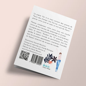 Bon Anniversaire' on Dark Blue Background - Plantable Card