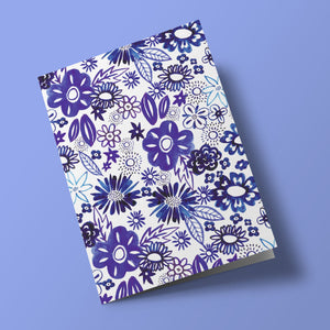 Carte à planter - Fleurs bleues
