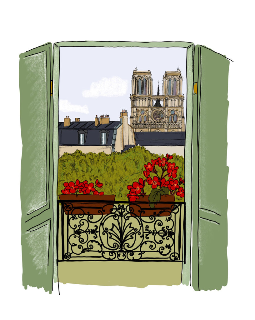 Plantable Paris - Window on Notre Dame
