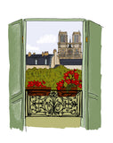 Fenêtre sur Notre Dame - carte à planter