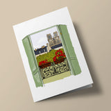 Fenêtre sur Notre Dame - carte à planter