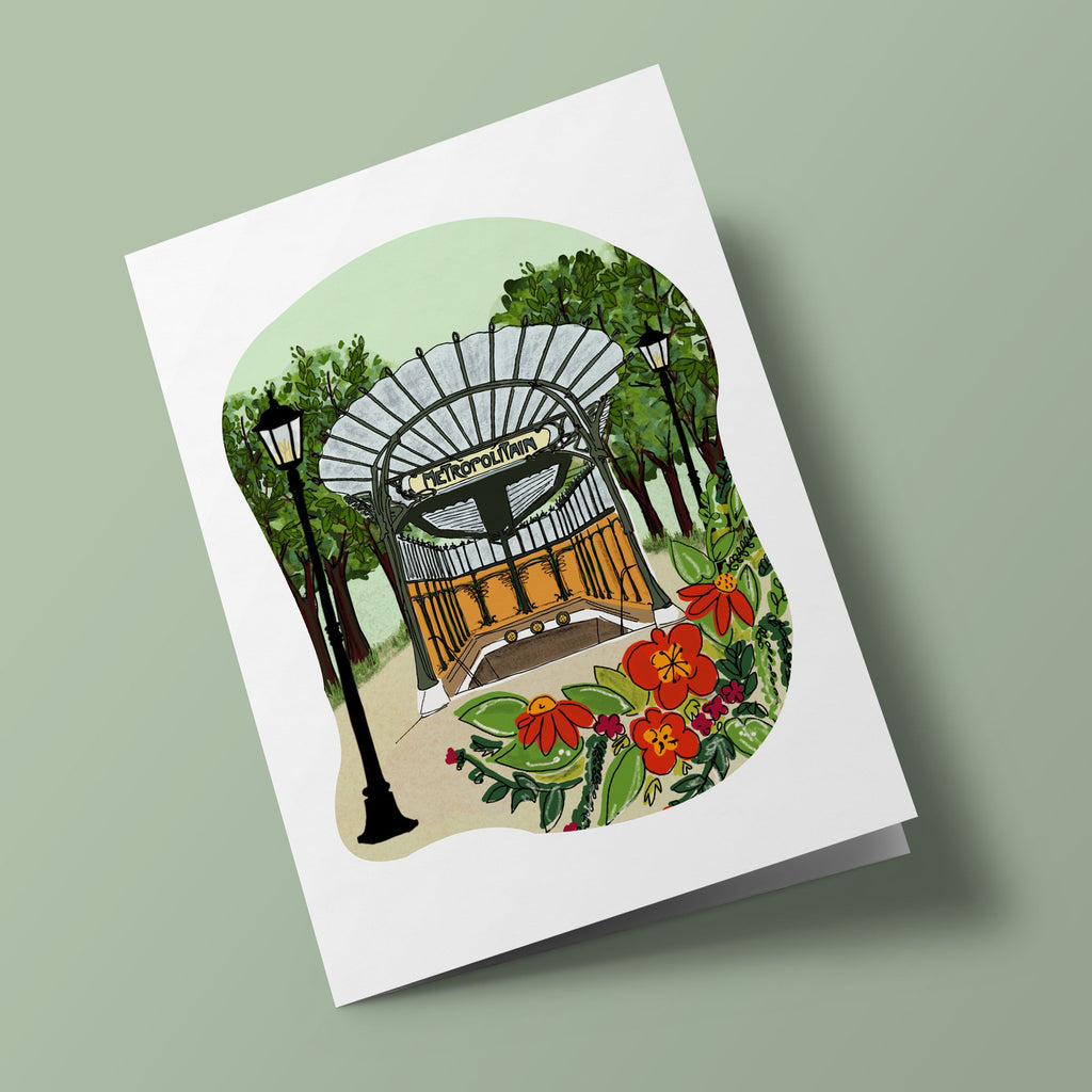 Métro Place des Abbesses - Plantable Card
