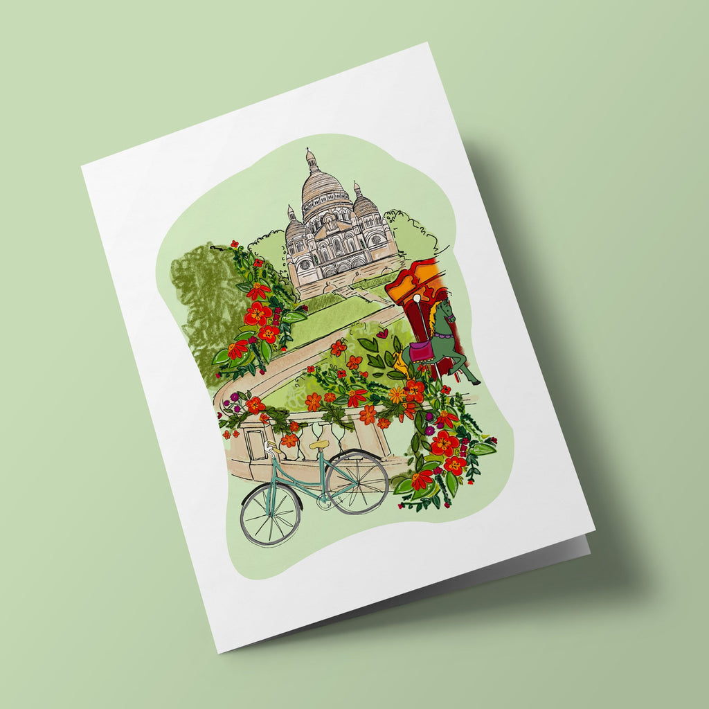 Carte à planter - Sacré-Cœur et vélo