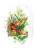 Secret Garden - squirrels under a glass bell