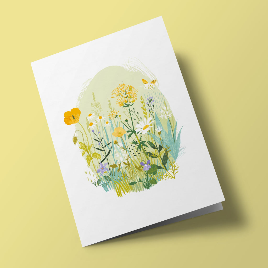 Jardin anglais - Pavots et violettes