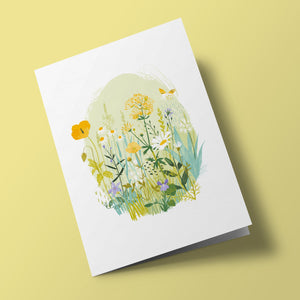 Jardin anglais - Pavots et violettes
