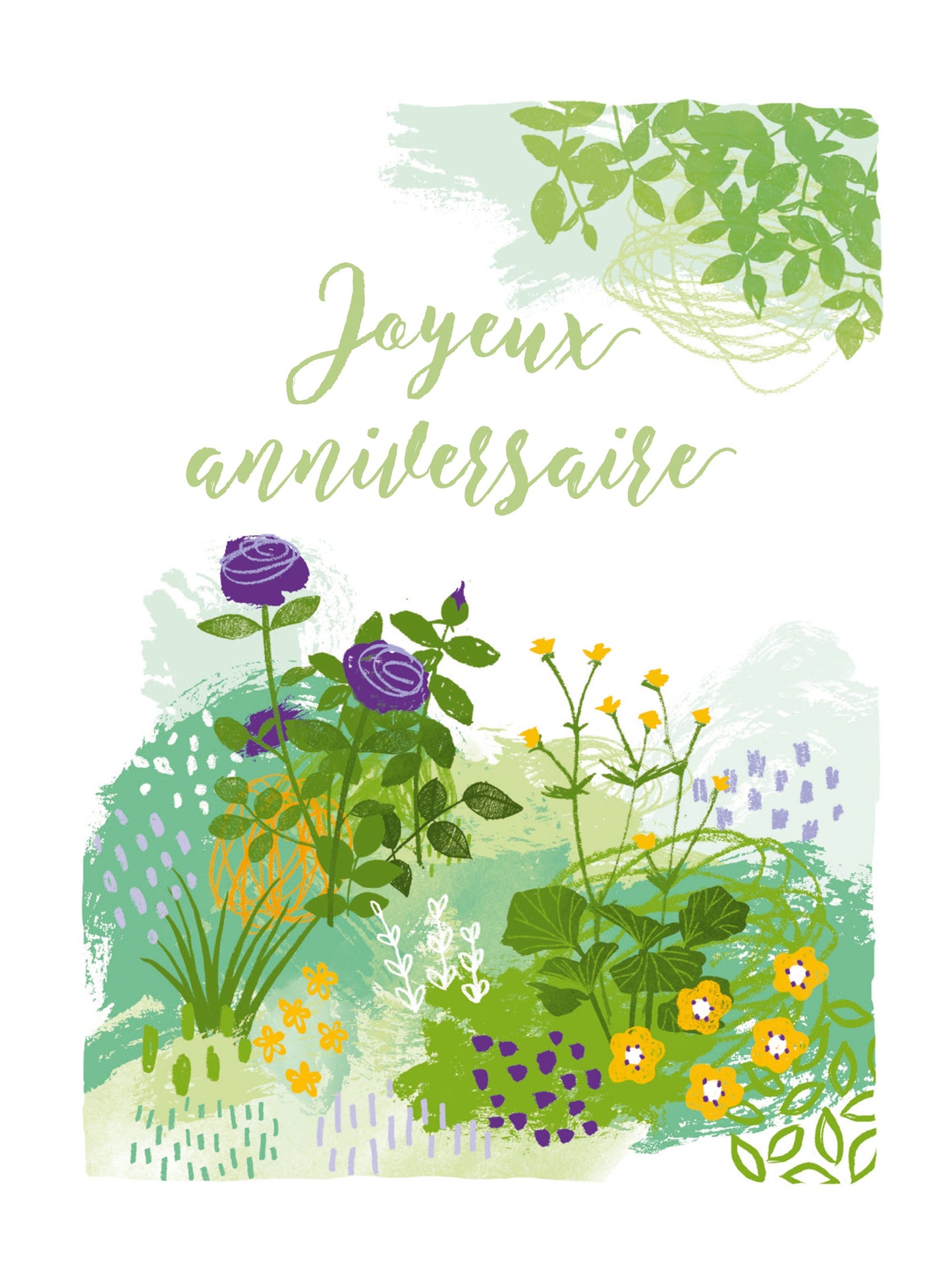 English Garden - purple birthday
