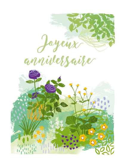 English Garden - purple birthday