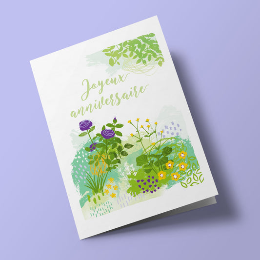English Garden - purple birthday
