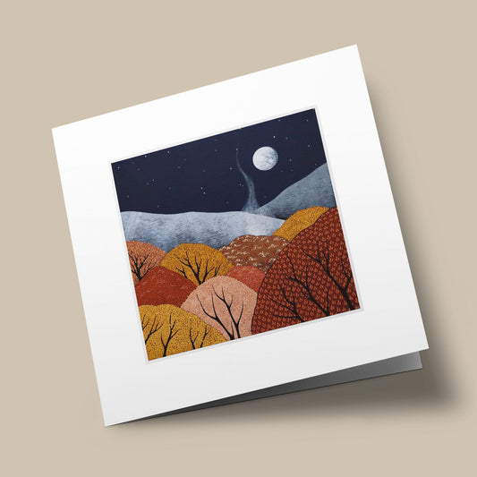 Sensitive Nature - Autumn landscape at night