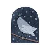 Nature Sensible - Oiseau gris dans la neige