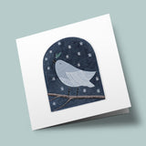 Sensitive Nature - Gray Bird in the Snow