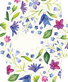 Tender Card - Blue Flowers