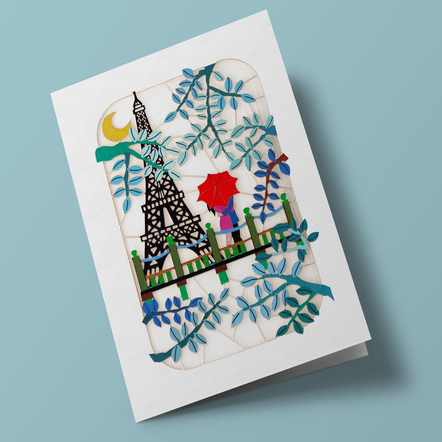 Paris Cut Out - Couple in front of the Eiffel Tower