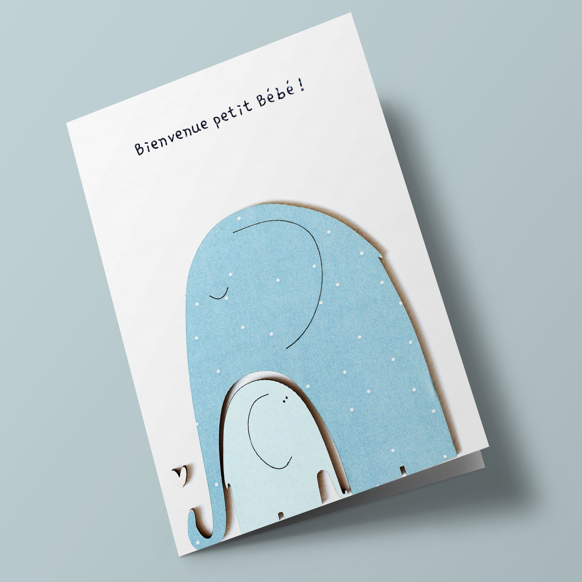 Bouts de bois - bienvenue petit bébé, éléphants