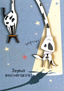 Bouts de bois - "Joyeux anniversaire", vache