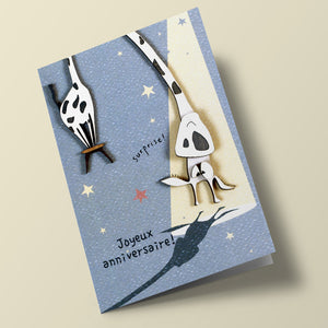 Bouts de bois - joyeux anniversaire, vache